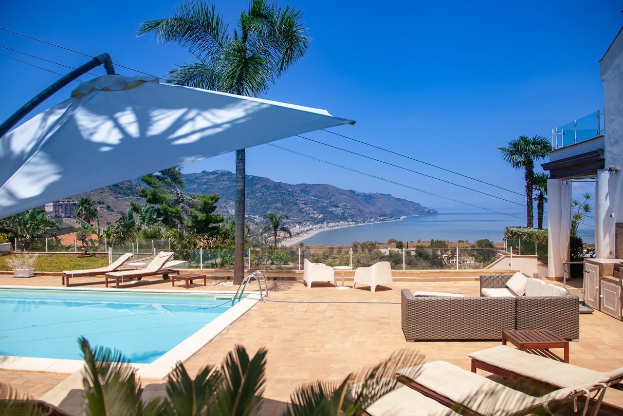 Luxury Taorum Villa With Spectacular Sea Views In Taormina Bagian luar foto